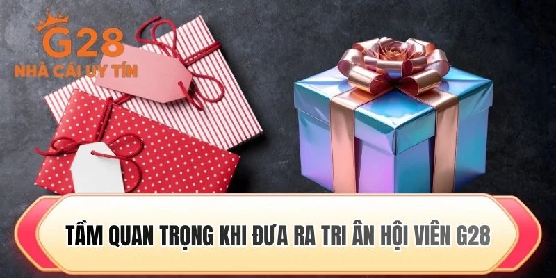 Tầm quan trọng khi đưa ra tri ân hội viên G28